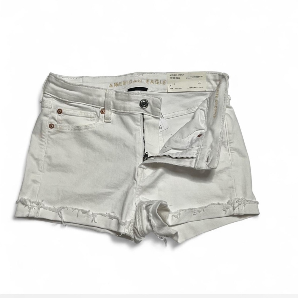 American Eagle Outfitters High V Rise Shortie with Frayed Hems